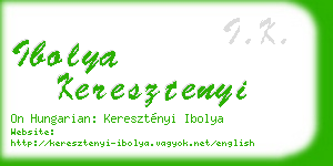 ibolya keresztenyi business card